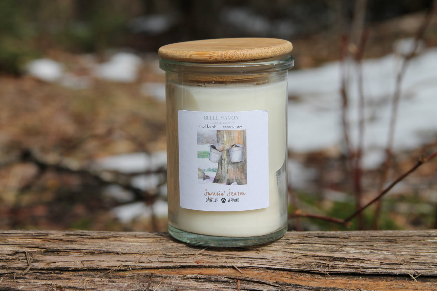 Vermont Series, Best of Vermont Hand poured Candle, Recycled Jar, Vermont Gift, Intentional, Minimalist