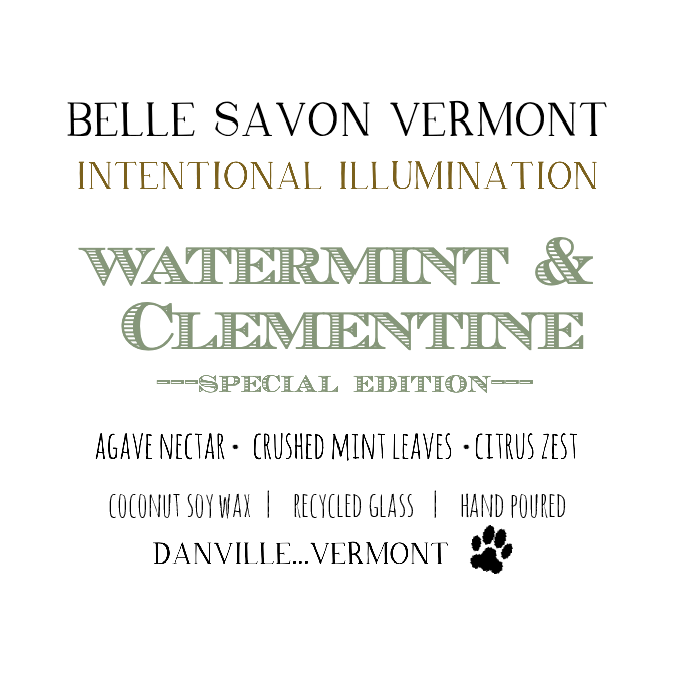 Vermont Candle Wooden Wick 13oz Candle, 100% Recycled Glass with Bamboo Lid-Paraffin Free!!