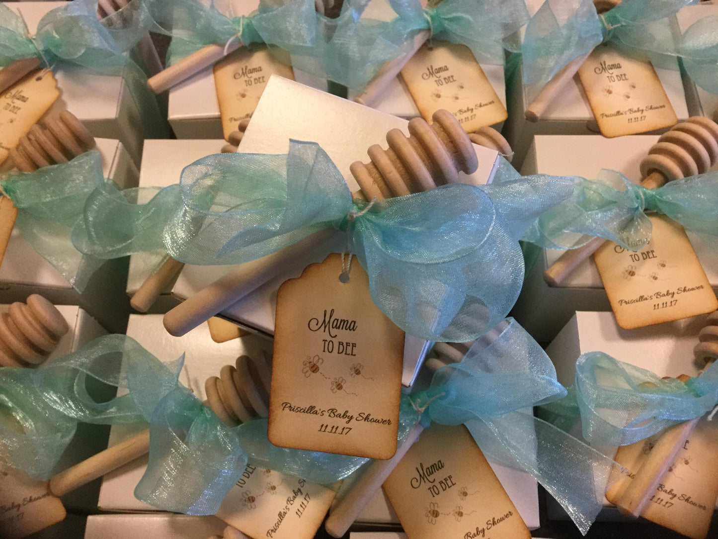 Tea Party Baby Shower - Tea & VT Honey Gift Box Favor-Wedding-Bridal Shower-Baby Shower-Belle Savon Vermont