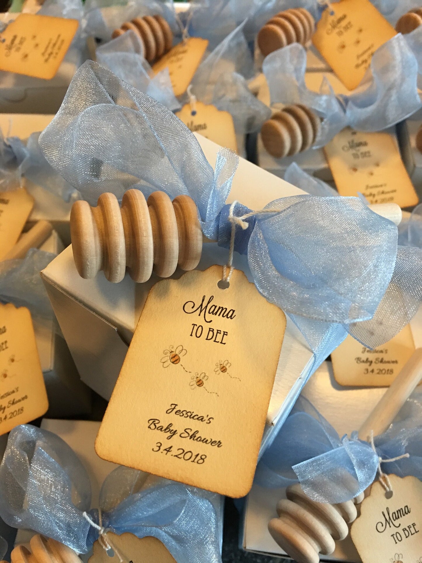 Tea Party Baby Shower - Tea & VT Honey Gift Box Favor-Wedding-Bridal Shower-Baby Shower-Belle Savon Vermont