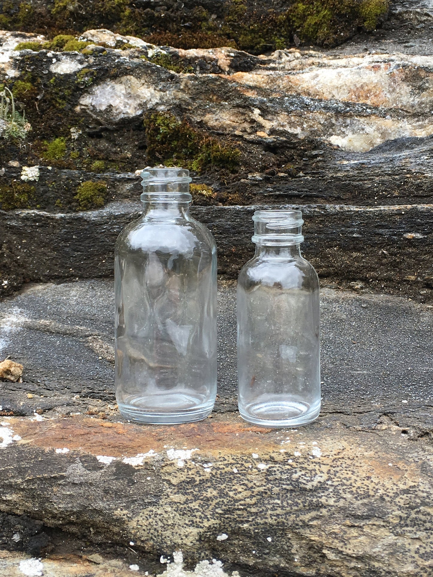 Tiny Flint Glass Bottles with Cork Tops-1oz and 2oz - Belle Savon Vermont
