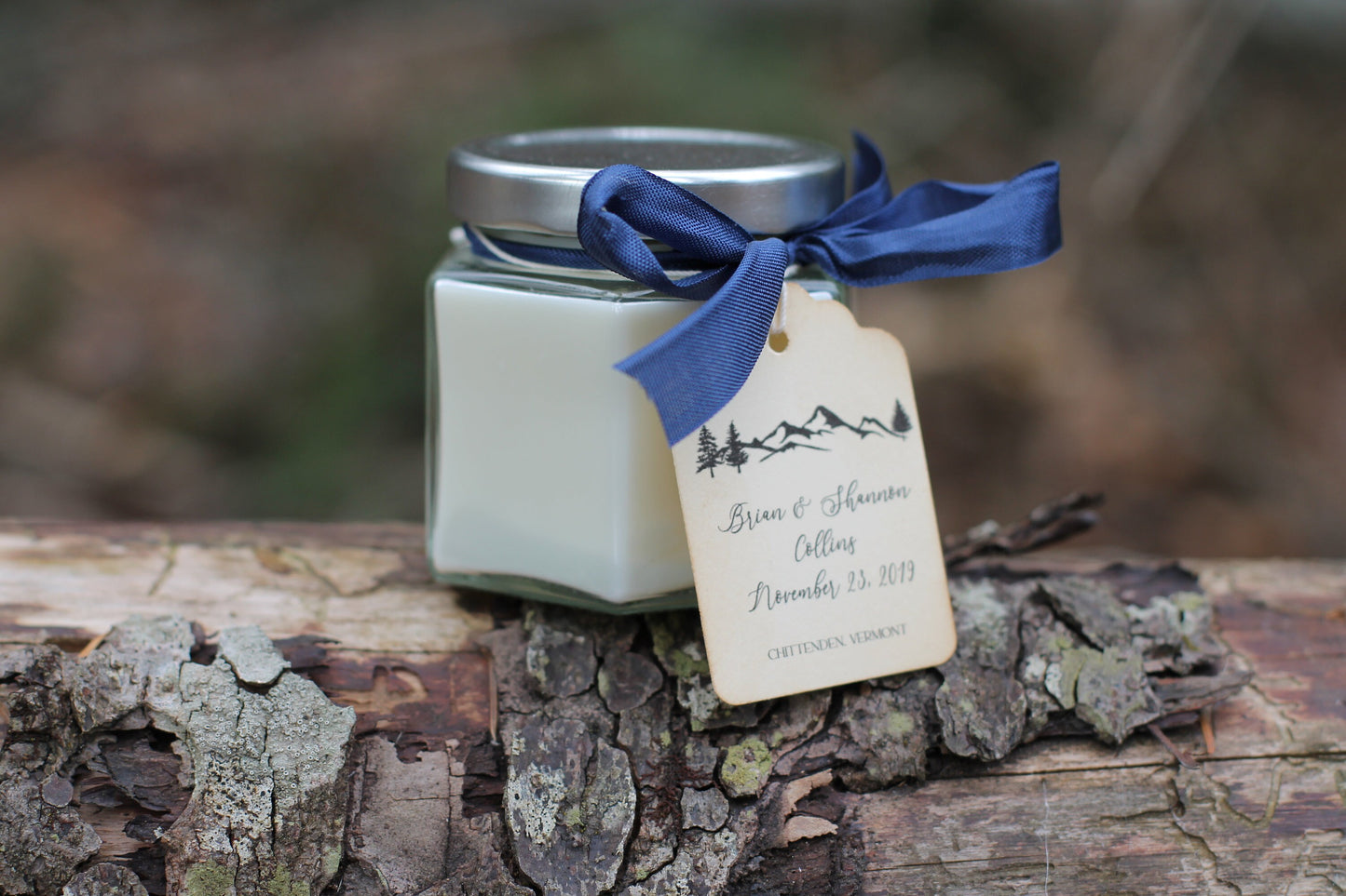 Candle Jar Favor 4oz-Bridesmaid Gift-Shower Favor-Wedding Favor- Belle Savon Vermont