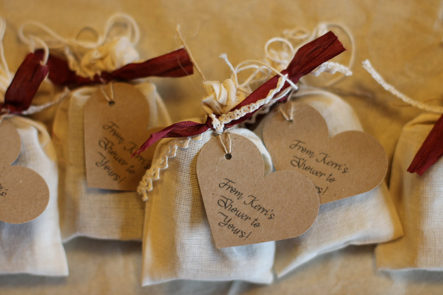Shabby Chic Soap Favors- Weddings-Bridal-Baby-Showers-Place Card Favors-Save the Date-Belle Savon Vermont