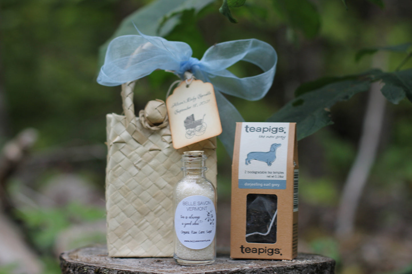 Tea Party Favor - Tea Party Bridal Shower-Tea Party Baby Shower-Organic Sugar & Tea - Wedding-Bridal Shower-Baby Shower-Belle Savon Vermont