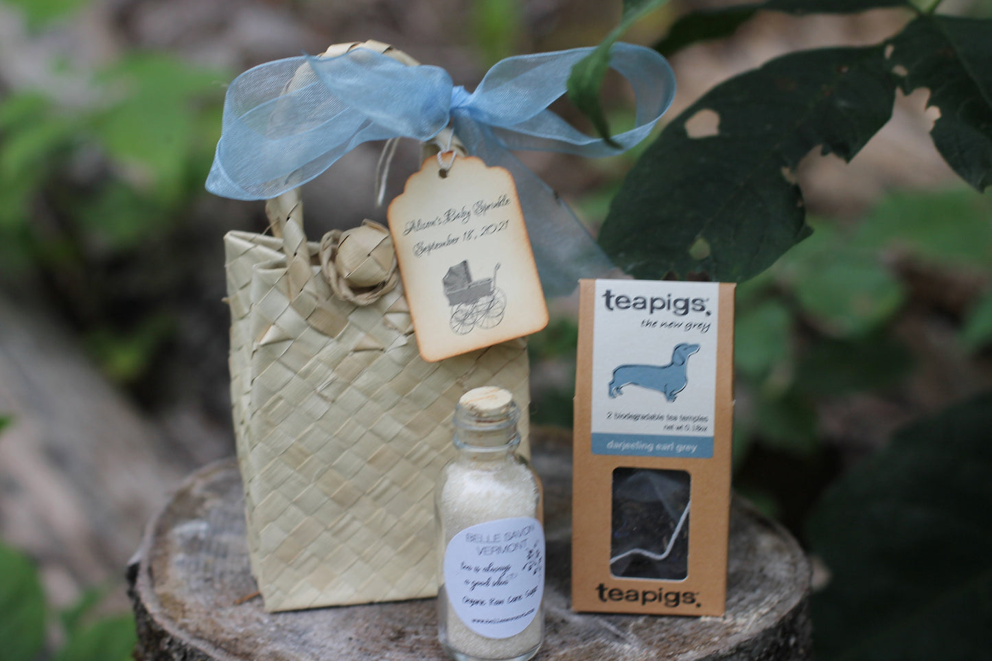 Tea Party Favor - Tea Party Bridal Shower-Tea Party Baby Shower-Organic Sugar & Tea - Wedding-Bridal Shower-Baby Shower-Belle Savon Vermont