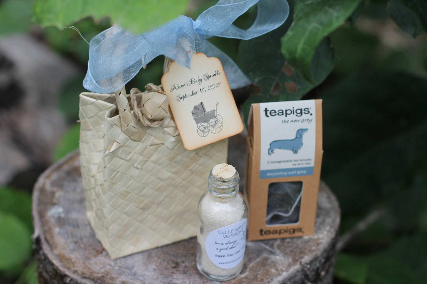 Tea Party Favor - Tea Party Bridal Shower-Tea Party Baby Shower-Organic Sugar & Tea - Wedding-Bridal Shower-Baby Shower-Belle Savon Vermont