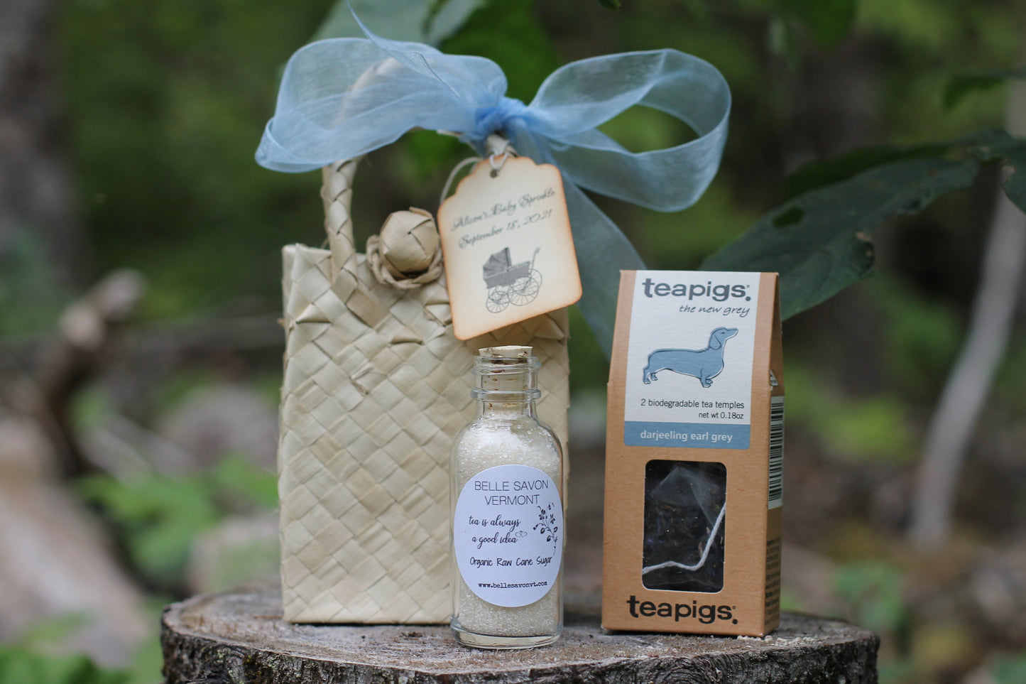 Tea Party Favor - Tea Party Bridal Shower-Tea Party Baby Shower-Organic Sugar & Tea - Wedding-Bridal Shower-Baby Shower-Belle Savon Vermont