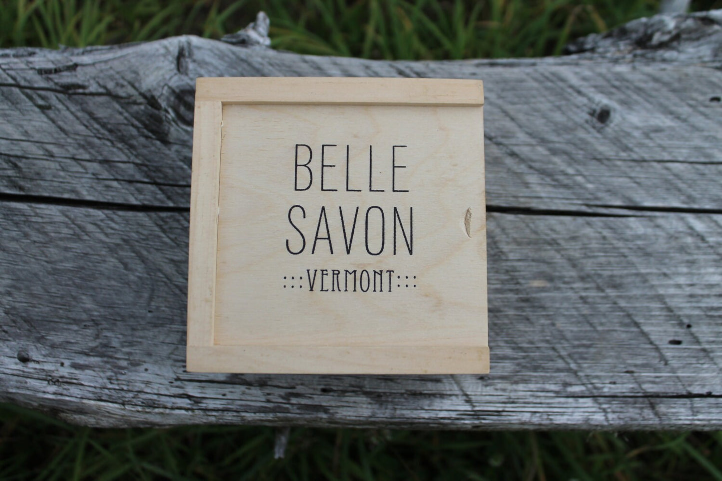 Belle Savon Vermont Artisan Soap Gift Set in VT Wooden Box- Belle Savon Vermont