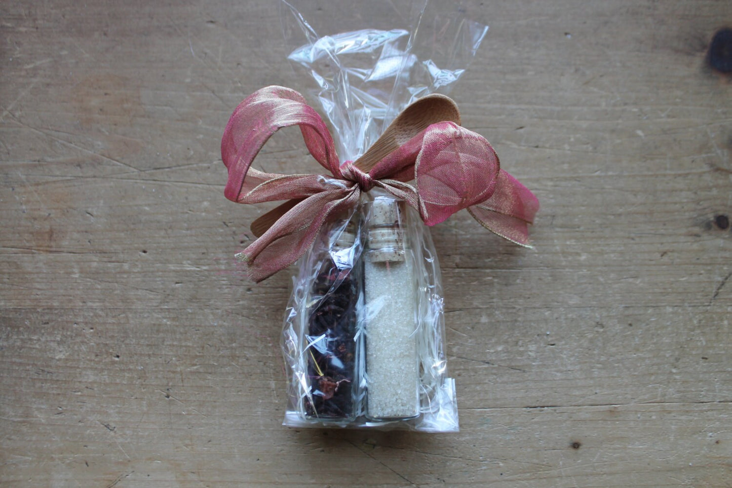 Tea Party Favor-Organic Tea and Sugar or Honey with Spoon Mini Set Favor-Belle Savon Vermont