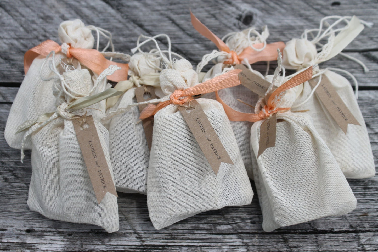 Shabby Chic Soap Favors- Weddings-Bridal-Baby-Showers-Place Card Favors-Save the Date-Belle Savon Vermont