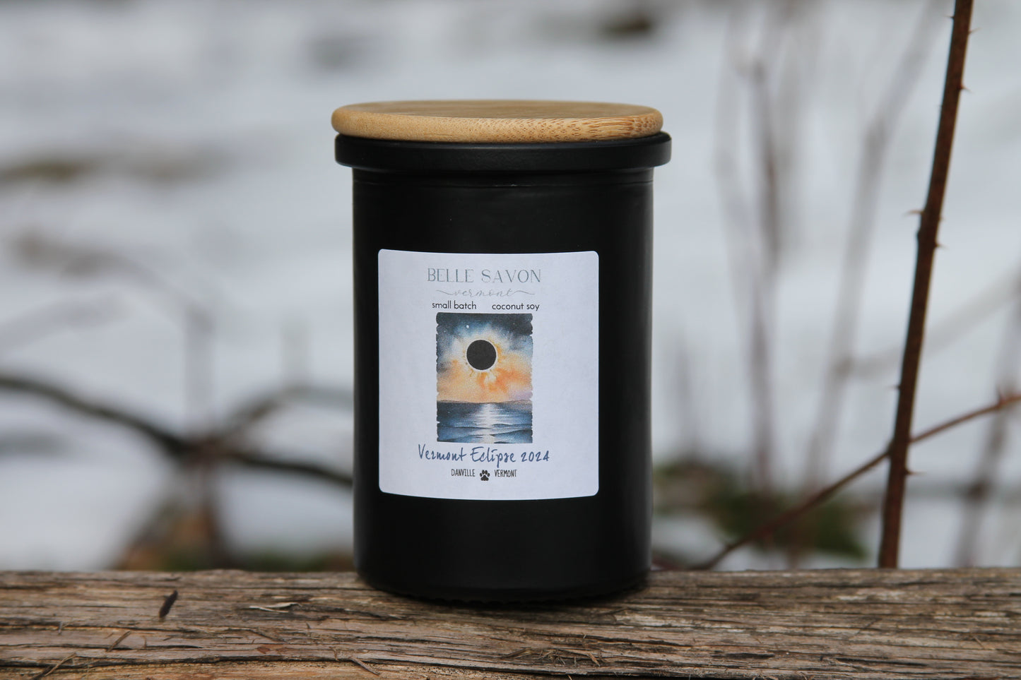 Vermont Series, Best of Vermont Hand poured Candle, Recycled Jar, Vermont Gift, Intentional, Minimalist