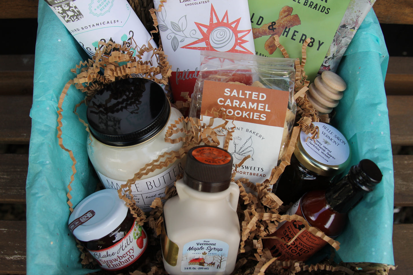 Vermont Care Package Gift Basket - Vermont Gourmet-Vermont Artisan - Vermont Gift -Vermont Maple Gift-Best of Vermont-Love from Vermont