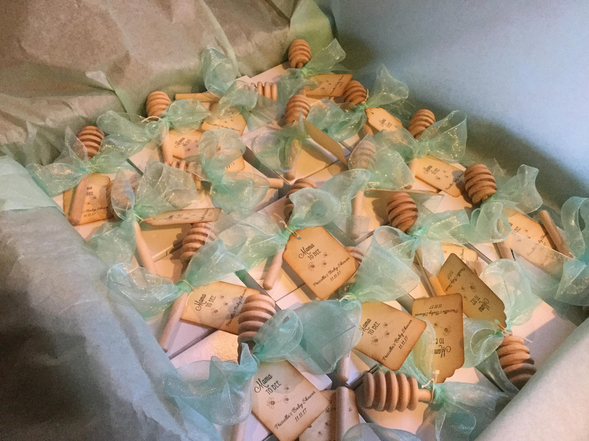Tea Party Baby Shower - Tea & VT Honey Gift Box Favor-Wedding-Bridal Shower-Baby Shower-Belle Savon Vermont