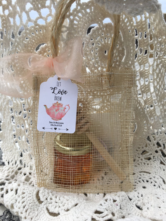 Tea Party Favor - Tea and Honey - Bridal Tea - Baby Shower Tea - Belle Savon Vermont