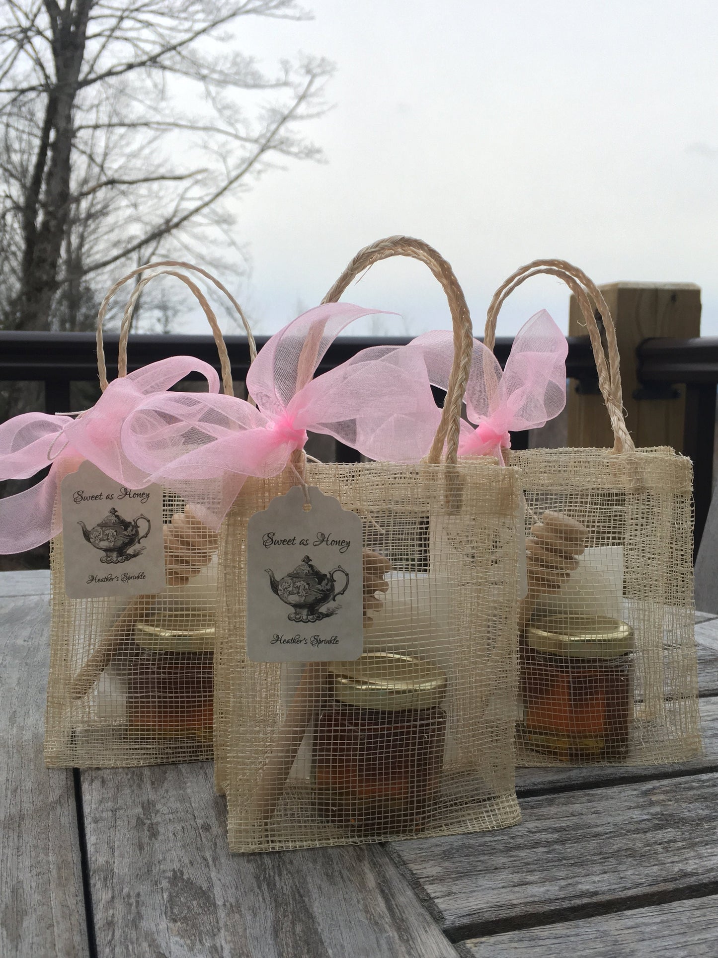 Tea Party Favor - Tea and Honey - Bridal Tea - Baby Shower Tea - Belle Savon Vermont