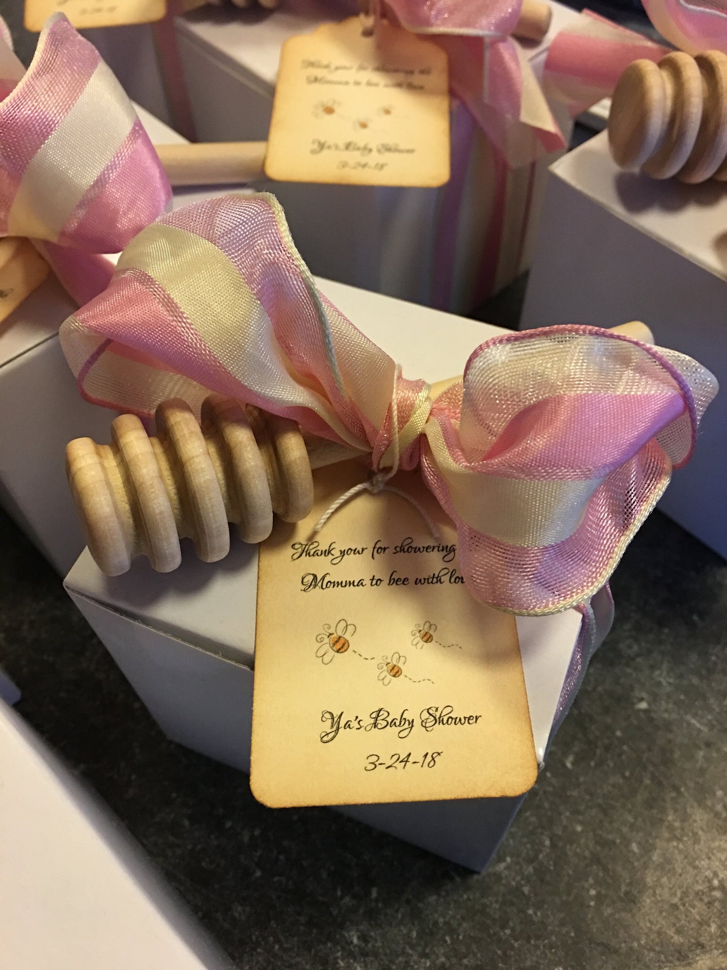 Tea Party Baby Shower - Tea & VT Honey Gift Box Favor-Wedding-Bridal Shower-Baby Shower-Belle Savon Vermont