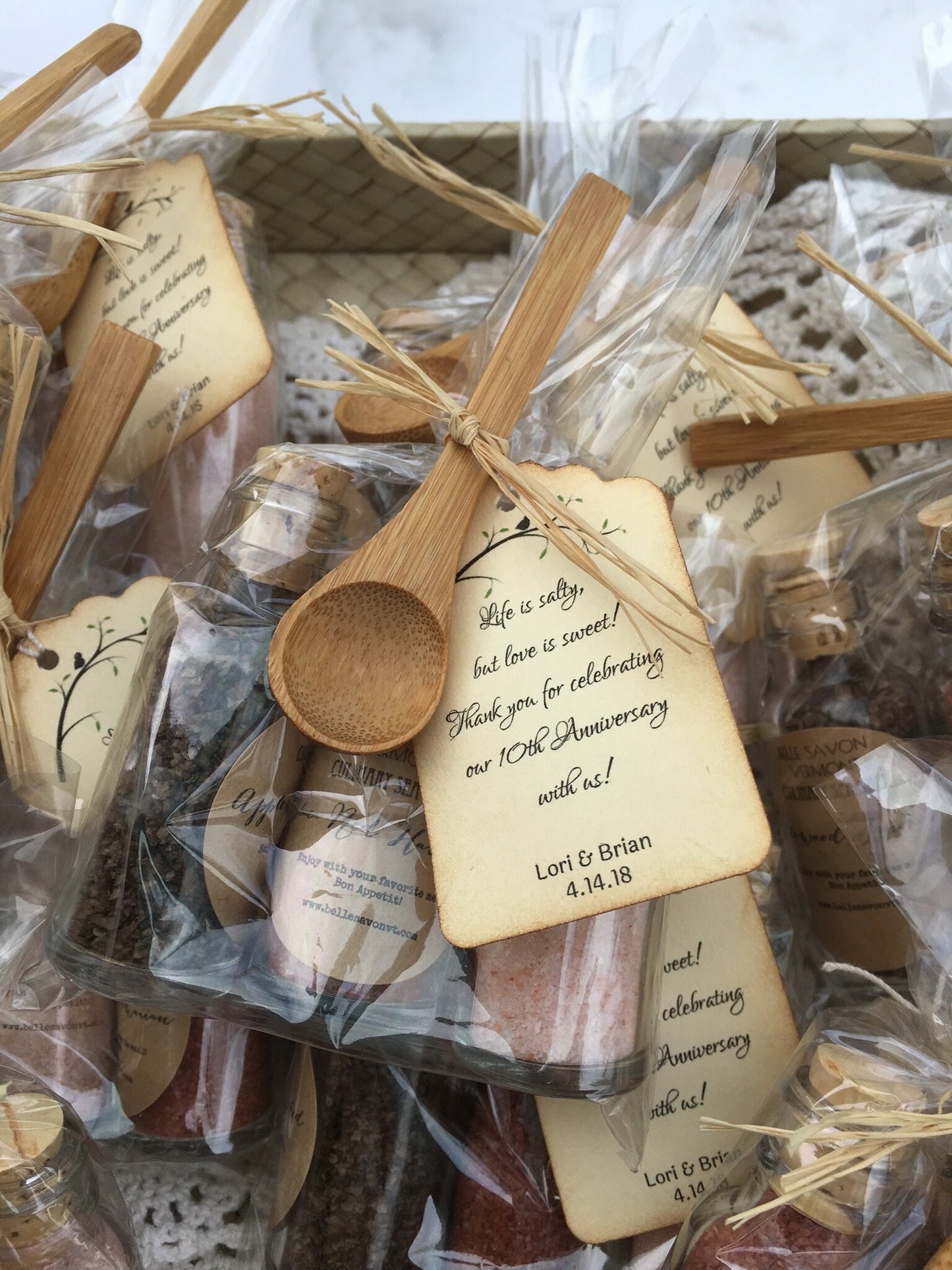 Culinary Salt Favor-A Voyage of Salts-Weddings-Bridal-Baby-Showers-Place Card Favors-Save the Date-Belle Savon Vermont