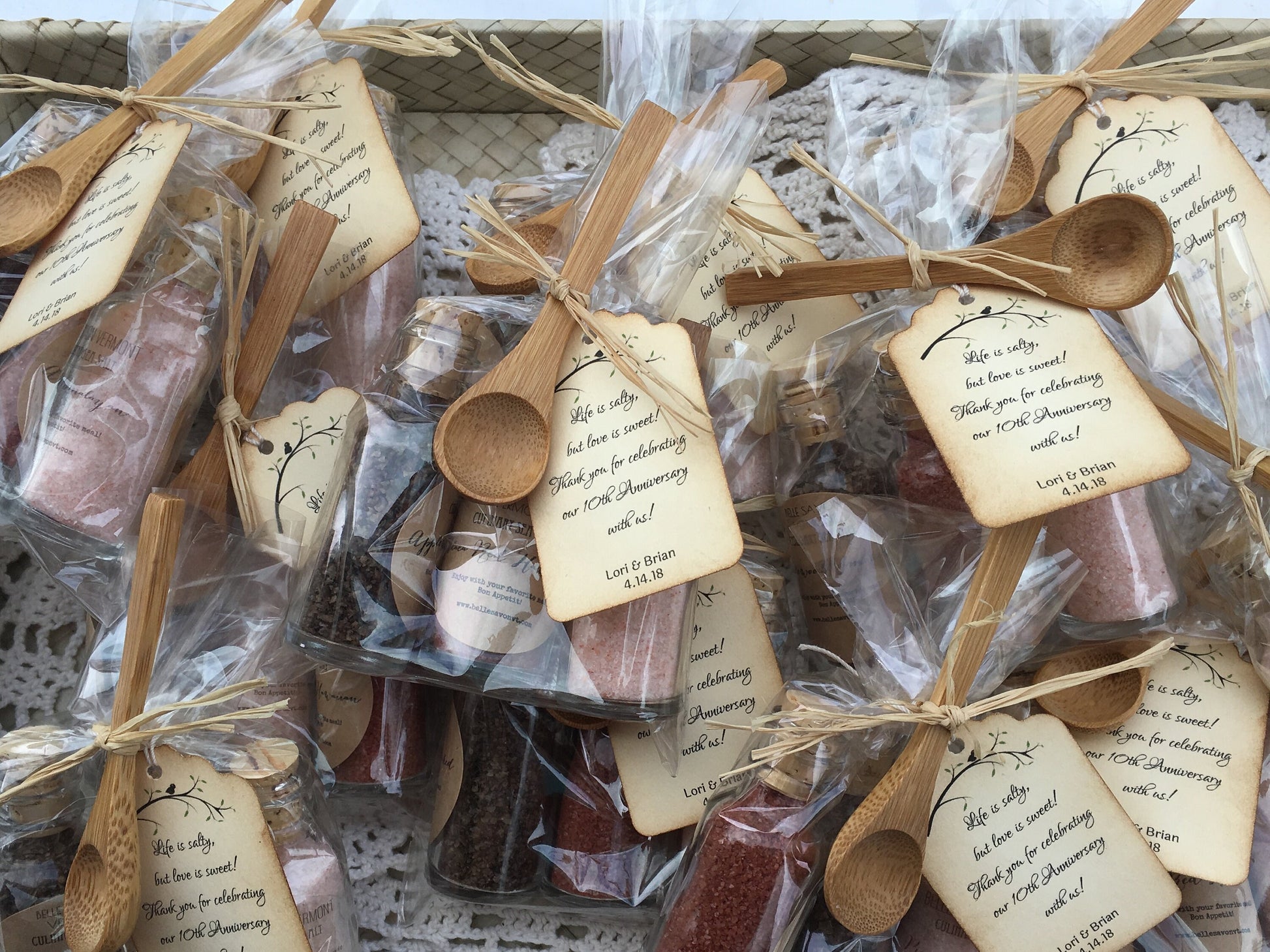 Culinary Salt Favor-A Voyage of Salts-Weddings-Bridal-Baby-Showers-Place Card Favors-Save the Date-Belle Savon Vermont