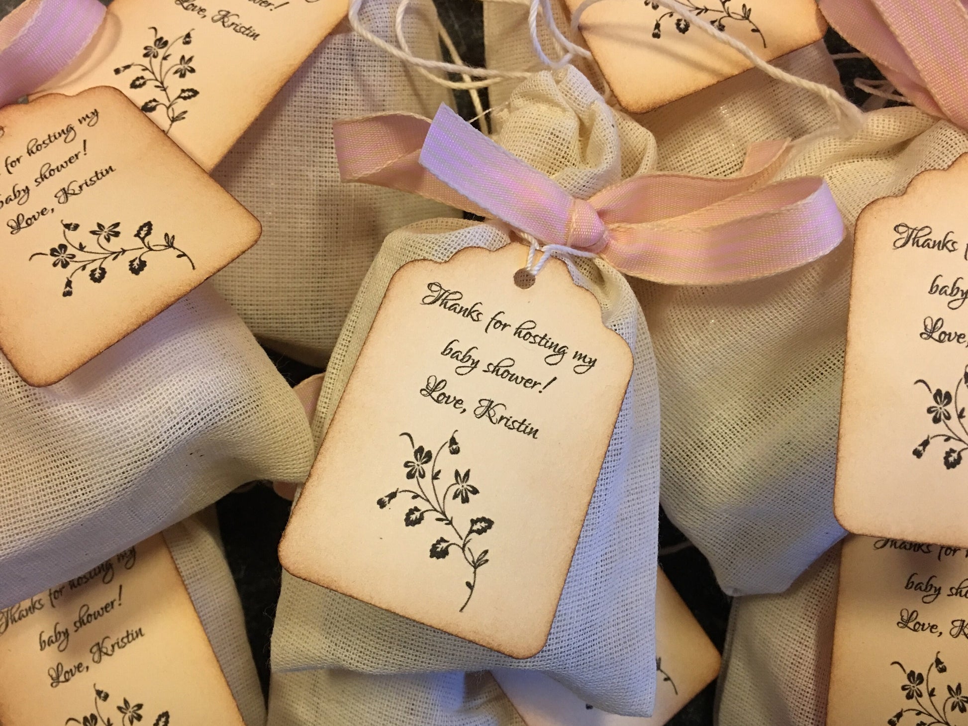 French Lavender Sachets with Letterpress Hangtag-Favors-Gifts-Home Care- Belle Savon Vermont