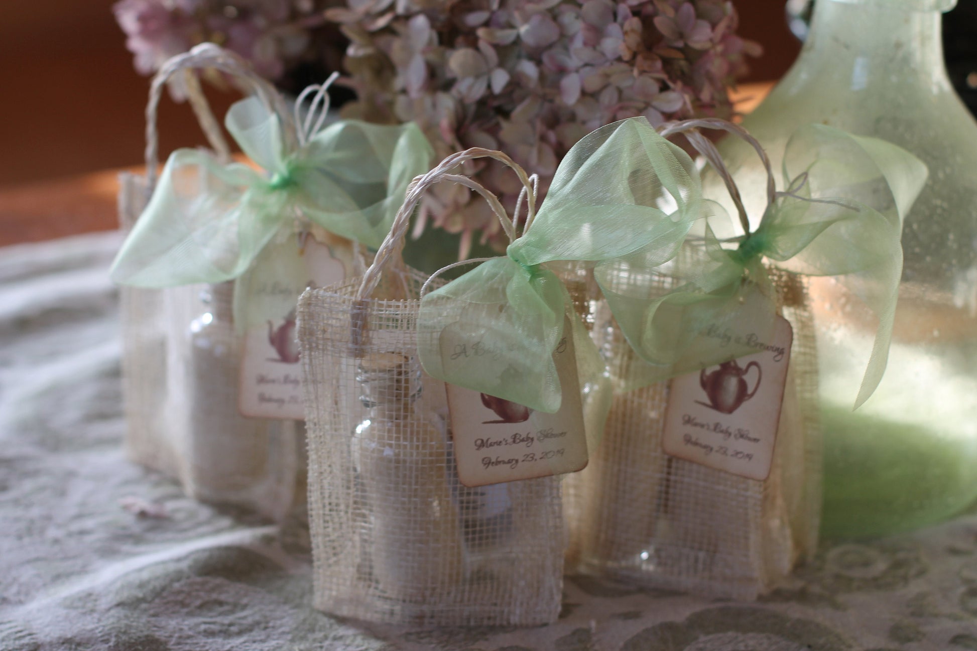 Tea Party Favor - Tea Party Bridal Shower-Tea Party Baby Shower-Organic Sugar & Tea - Wedding-Bridal Shower-Baby Shower-Belle Savon Vermont