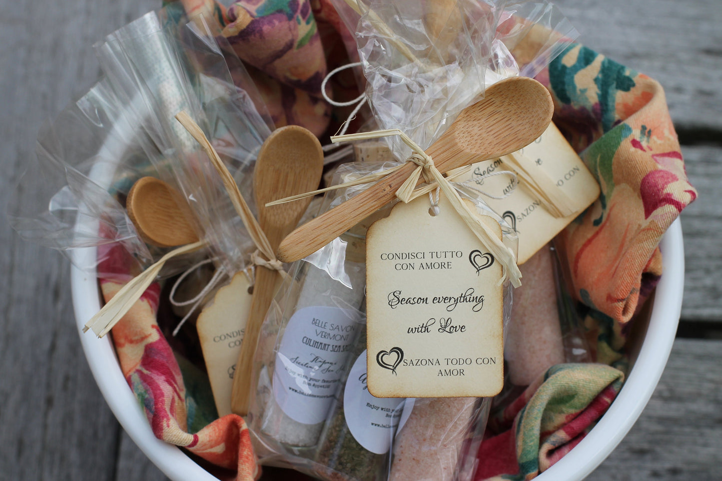 Culinary Salt Favor-A Voyage of Salts-Weddings-Bridal-Baby-Showers-Place Card Favors-Save the Date-Belle Savon Vermont