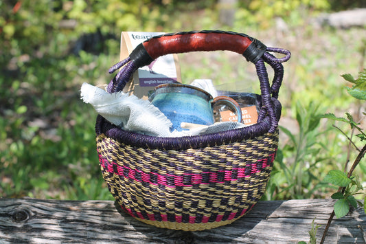 Tea Party Picnic Basket-Tea Gift Basket-Gift Basket-Tea Party-Customizable-Vermont Gift