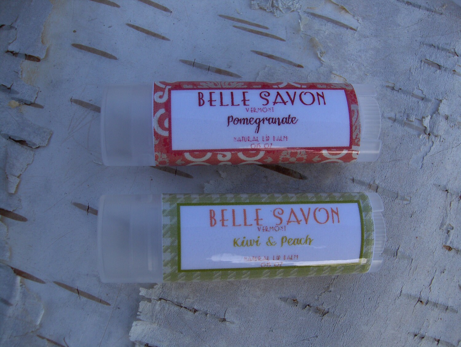 All Natural Lip Balm-Favors-Gifts-Maple,Boysenberry, Chai, Pumpkin,Pomegranate-Belle Savon Vermont