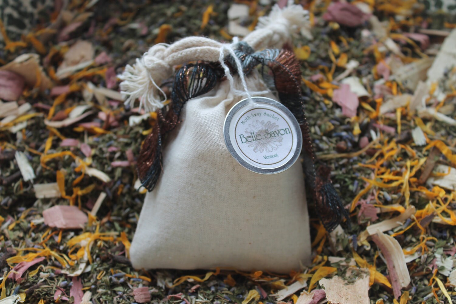 Moth Away Sachets -Set of Six- Filled with Natural and Organic Herbs and Spices-Favors-Gifts-Home Care