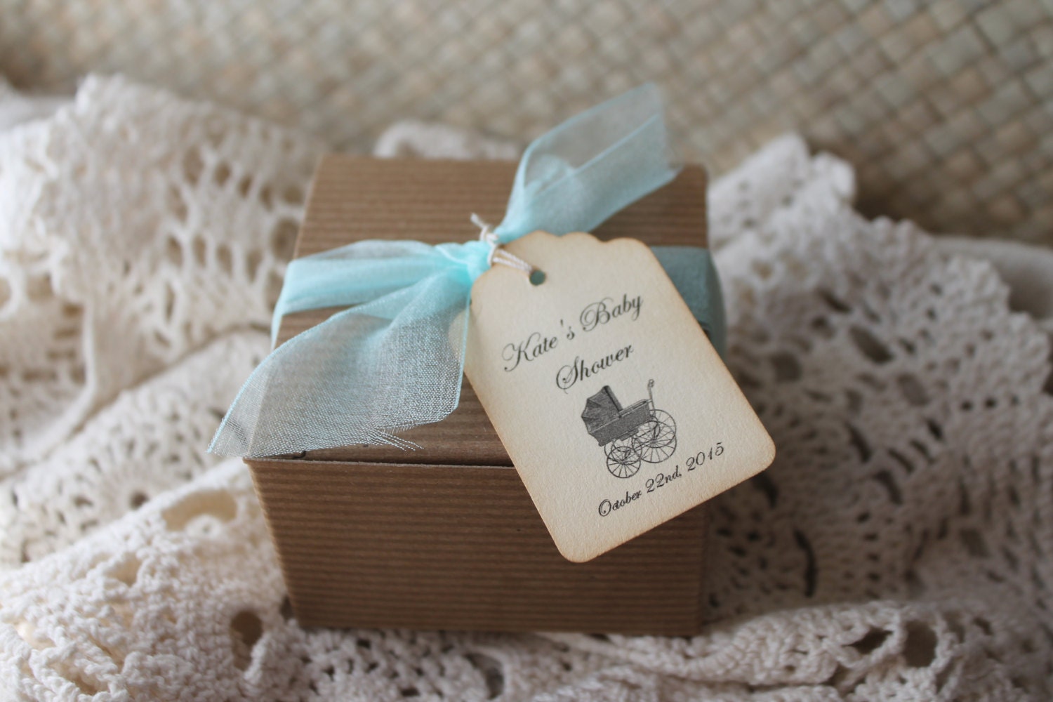 Tea Party Favor-Organic Sugar & Tea -Single Set - Wedding-Bridal Shower-Baby Shower-Belle Savon Vermont
