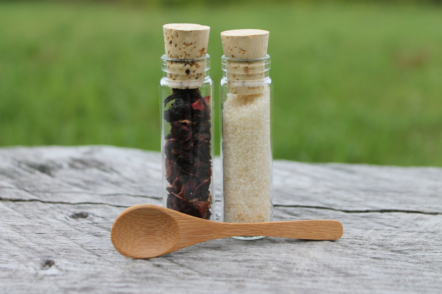 Tea Party Favor-Organic Tea and Sugar or Honey with Spoon Mini Set Favor-Belle Savon Vermont