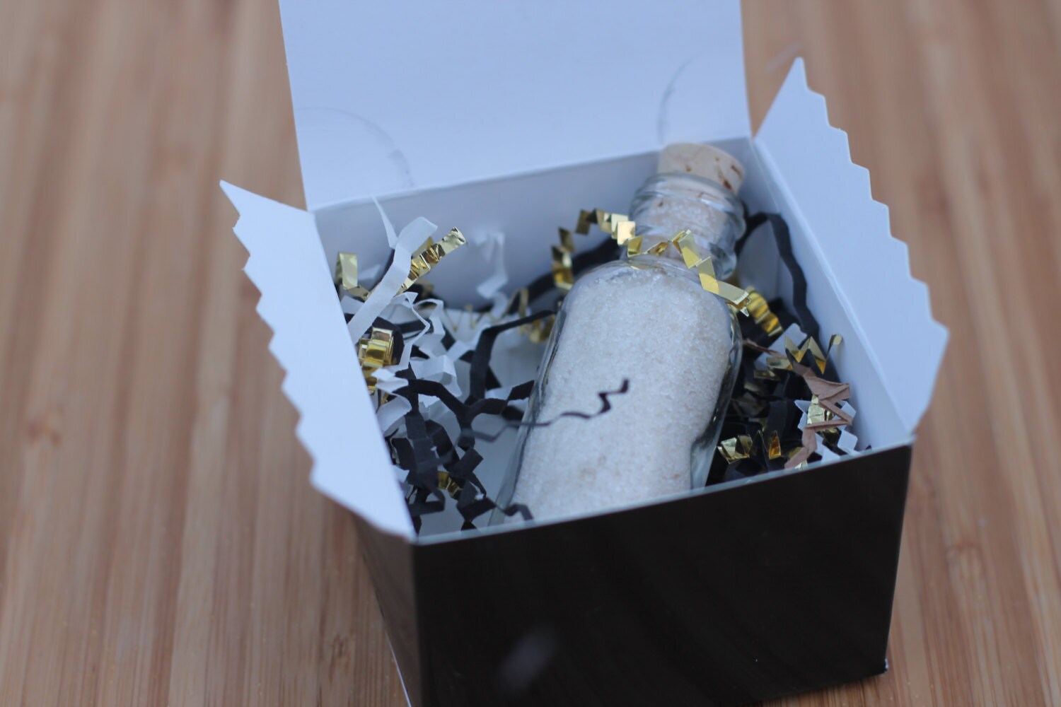 Tea Party Favor-Luxe Boxed Set-Black and White - Wedding-Bridal Shower-Baby Shower-Belle Savon Vermont
